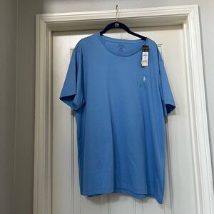 Polo RL Ralph Lauren Custom Fit T-Shirt Short Sleeve Nantucket Blue Tee NWT